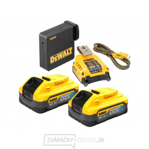 USB nabíjací adaptér s 2 batériami DeWALT DCB094H2 XR POWERSTACK 18V gallery main image