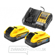 Súprava nabíjačky a 2 akumulátorov DeWALT DCB1104H2 POWERSTACK 18V 5Ah gallery main image