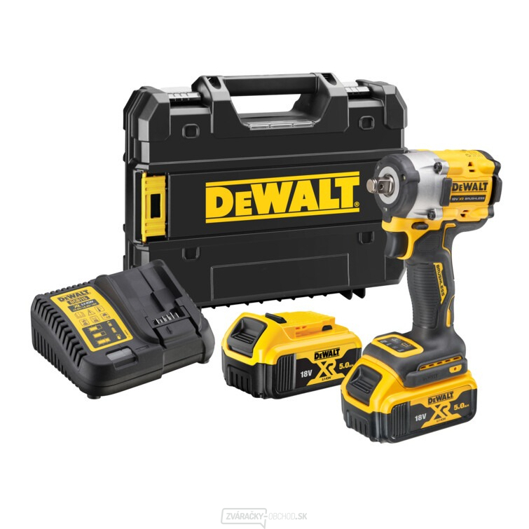 Aku bezuhlíkový rázový uťahovač DeWALT 18V 2,0Ah 1/2"