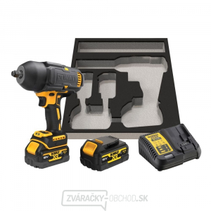 Aku bezuhlíkový rázový uťahovač DeWALT DCF900P2G 18V 2x5Ah s GFN krytom Aku bezuhlíkový rázový uťahovač DeWALT DCF900P2G 18V 2x5Ah s GFN krytom gallery main image