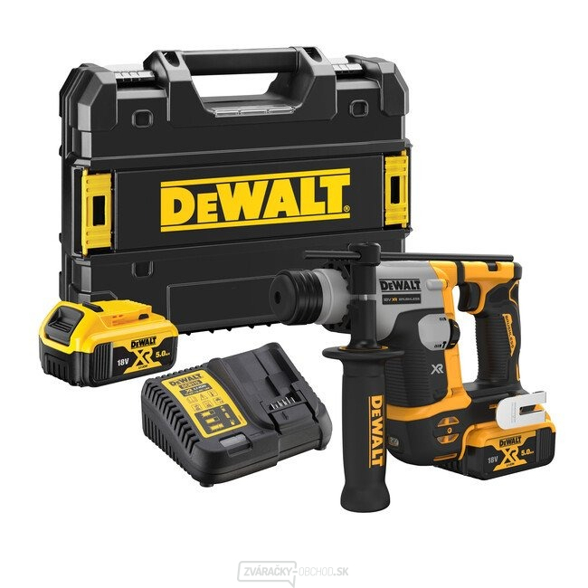 Aku bezuhlíkové vŕtacie kladivo DeWALT DCH172P2 SDS-Plus 14 mm 18V