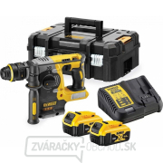 Aku bezuhlíkové kombi kladivo DeWalt DCH274P2 SDS-Plus 18V, 2x 5,0 Ah XR Li-Ion + rýchloupínacie skľučovadlo + kufor Náhľad