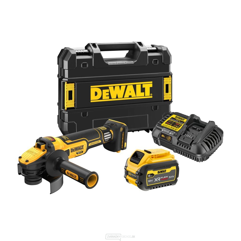 Aku bezuhlíková brúska DeWALT DCG409VST1 s reguláciou otáčok 18V