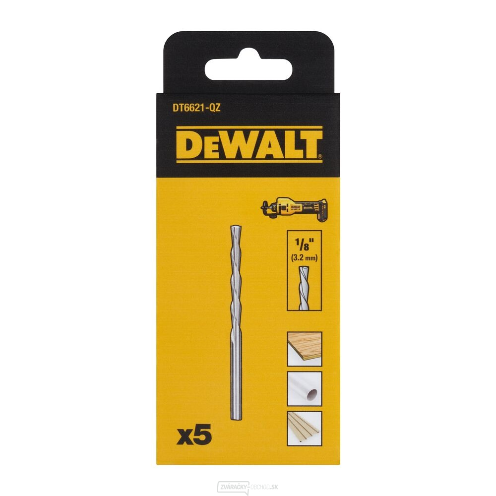 Multimateriálový rezný nástroj 1/8" pre sadrokartónovú frézku DeWalt DCE555N (5ks)