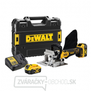 Aku bezuhlíková lamelovacia frézka DeWALT DCW682P2 5,0 Ah Aku bezuhlíková lamelovacia frézka DeWALT DCW682P2 5,0 Ah gallery main image