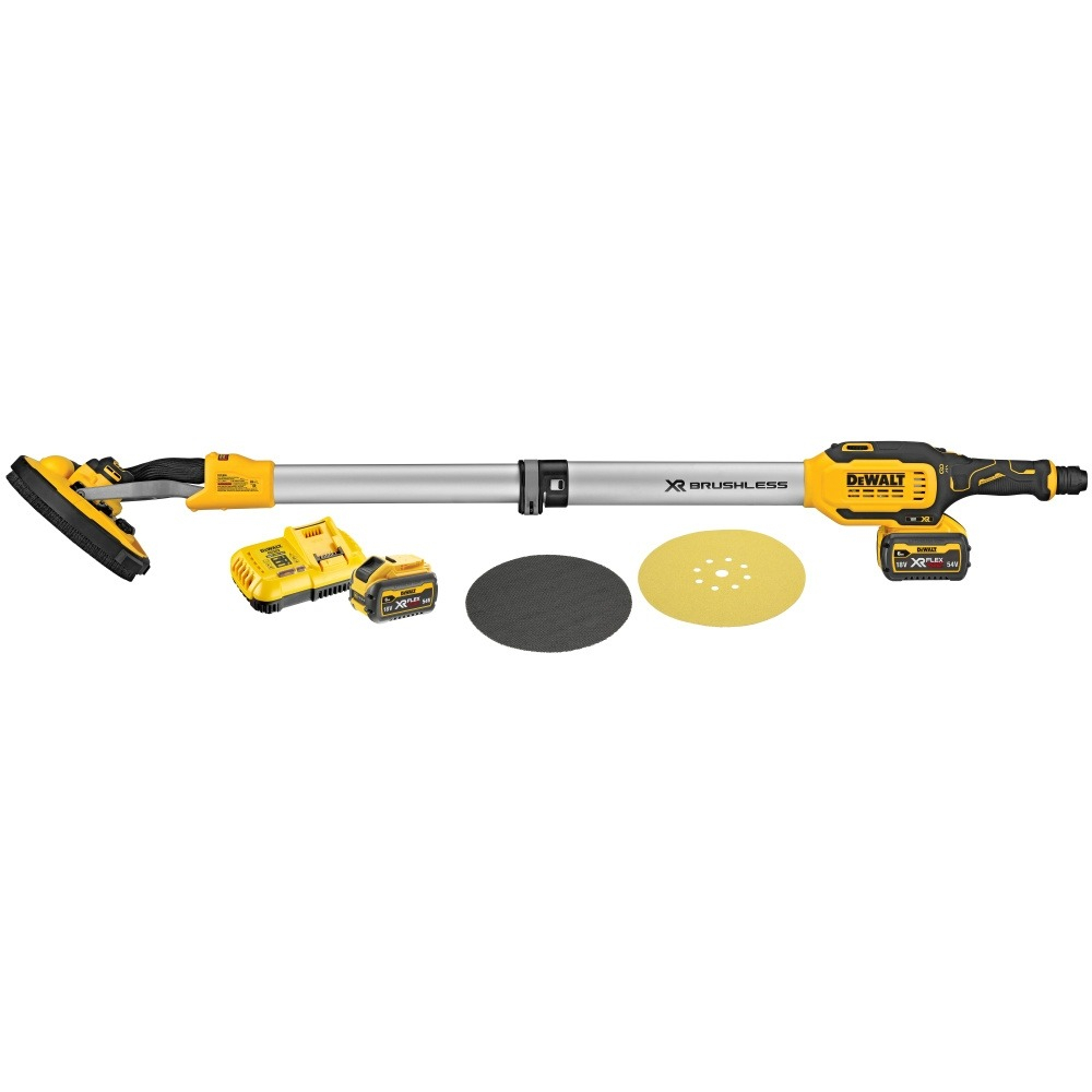 Aku bezuhlíková brúska na sadrokartóny DeWALT DCE800T2, 2x6,0Ah