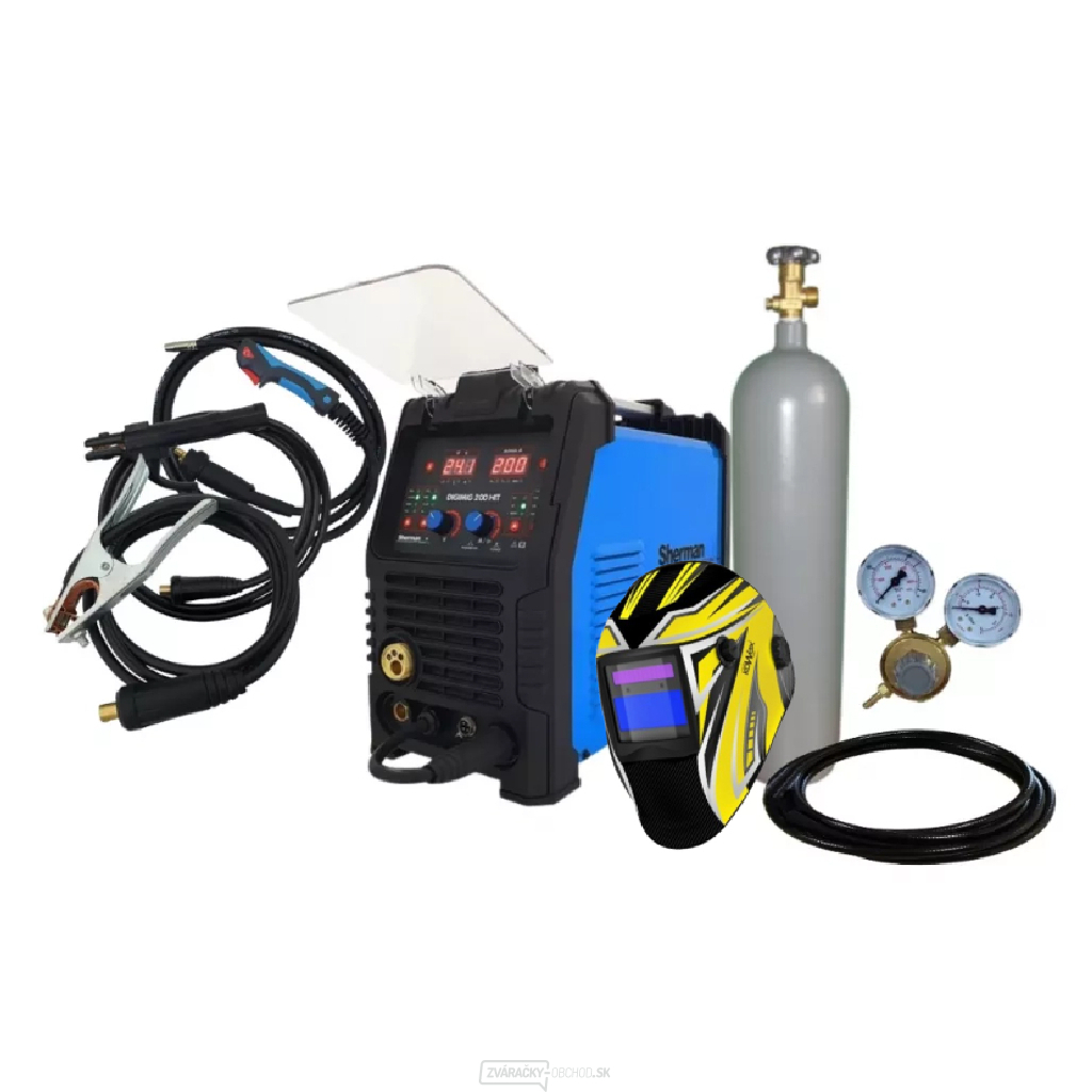 Sherman Digimig 200 HIT + Horák + Káble + Kukla + Ventil + Hadica + plná Fľaša CO2