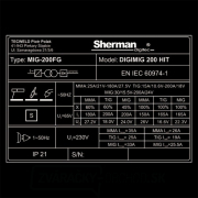 Sherman Digimig 200 HIT + Horák + Káble + Drôt + Sprej + Kukla + Vozík + Ventil + Fľaša CO2 PLNÁ Náhľad