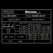 Sherman Digimig 200 HIT + Horák + Káble + Drôt + Sprej + Kukla + Vozík + Ventil + Fľaša CO2  Náhľad