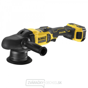 Aku bezuhlíková excentrická leštička DeWALT DCM848P2 125 mm 18 V