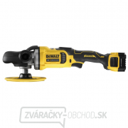 Aku bezuhlíková rotačná leštička 125 mm - 180 mm DeWALT DCM849P2 Náhľad