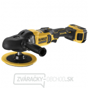 Aku bezuhlíková rotačná leštička 125 mm - 180 mm DeWALT DCM849P2 gallery main image