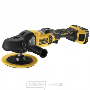 Aku bezuhlíková rotačná leštička 125 mm - 180 mm DeWALT DCM849P2