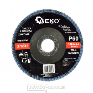 Geko - Lamelový kotúč ZIRCON 125mm P60 gallery main image