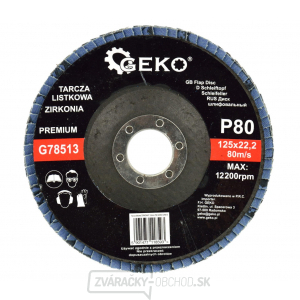 Geko - Lamelový kotúč ZIRCON 125mm P80 gallery main image