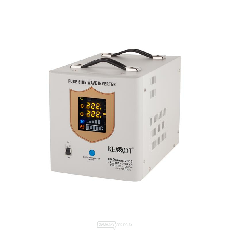 Zdroj záložný KEMOT PROsinus-2000 1200W 12V White