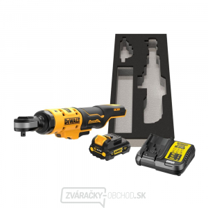 Aku bezuhlíková račňa s otvorenou hlavou DeWALT DCF503L1G 18V 3/8 Aku bezuhlíková račňa s otvorenou hlavou DeWALT DCF503L1G 18V 3/8