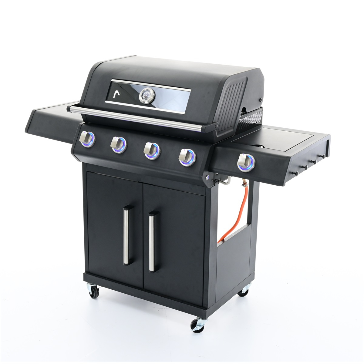 Riwall PRO RGG 41 EXL luxusný plynový gril 17 kW so štyrmi horákmi a bočným varičom Náhľad