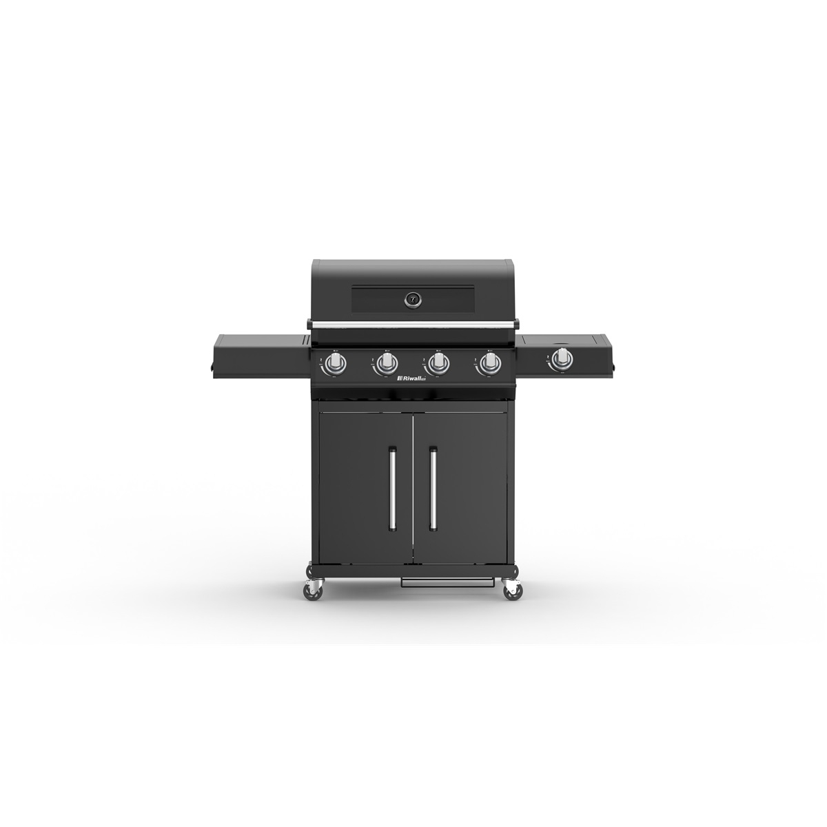 Riwall PRO RGG 41 EXL luxusný plynový gril 17 kW so štyrmi horákmi a bočným varičom Náhľad