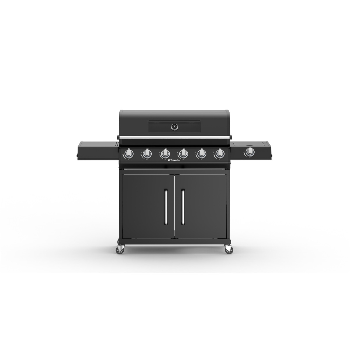 Riwall PRO RGG 61 EXL luxusný plynový gril 24 kW so šiestimi horákmi a bočným varičom