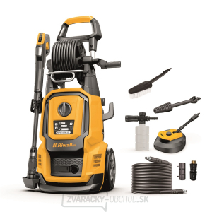 Riwall PRO REPW 180 RC SET elektrická tlaková umývačka 180 barov s diaľkovým ovládaním a príslušenstvom gallery main image