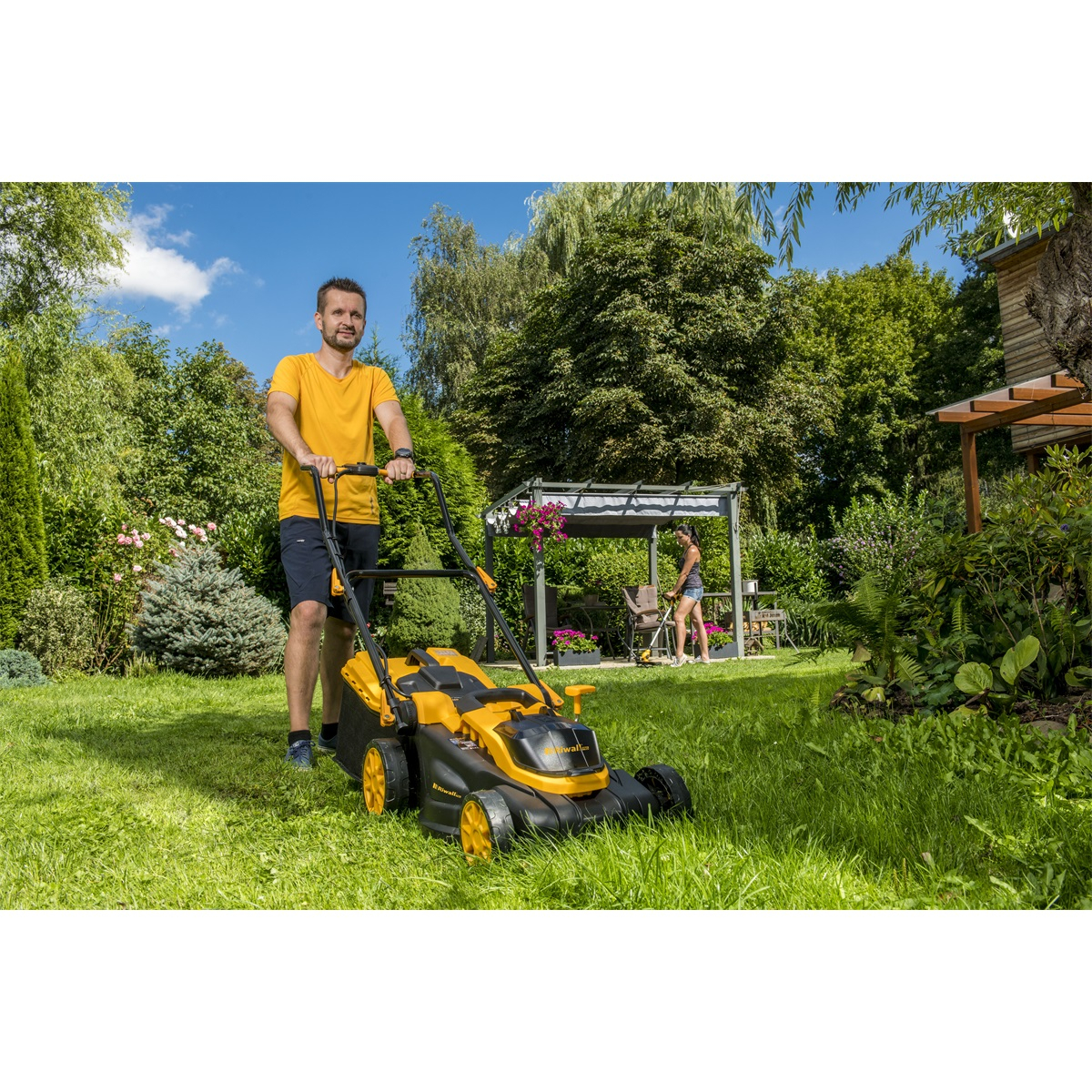 Riwall PRO RALM 3820 akumulátorová trávna kosačka 20 V (bez batérie a nabíjačky) Náhľad