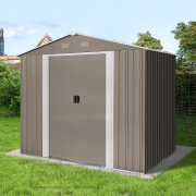 Riwall PRO RMSA 6x8 Brown záhradný domček kovový 2,4 x 1,7 m so sedlovou strechou hnedý Riwall PRO RMSA 6x8 Brown záhradný domček kovový 2,4 x 1,7 m so sedlovou strechou hnedý gallery main image