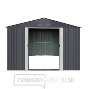 Riwall PRO RMSA 8x10 Anthracite záhradný domček kovový 3 x 2,4 m so sedlovou strechou antracit Náhľad