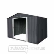 Riwall PRO RMSA 8x10 Anthracite záhradný domček kovový 3 x 2,4 m so sedlovou strechou antracit Náhľad