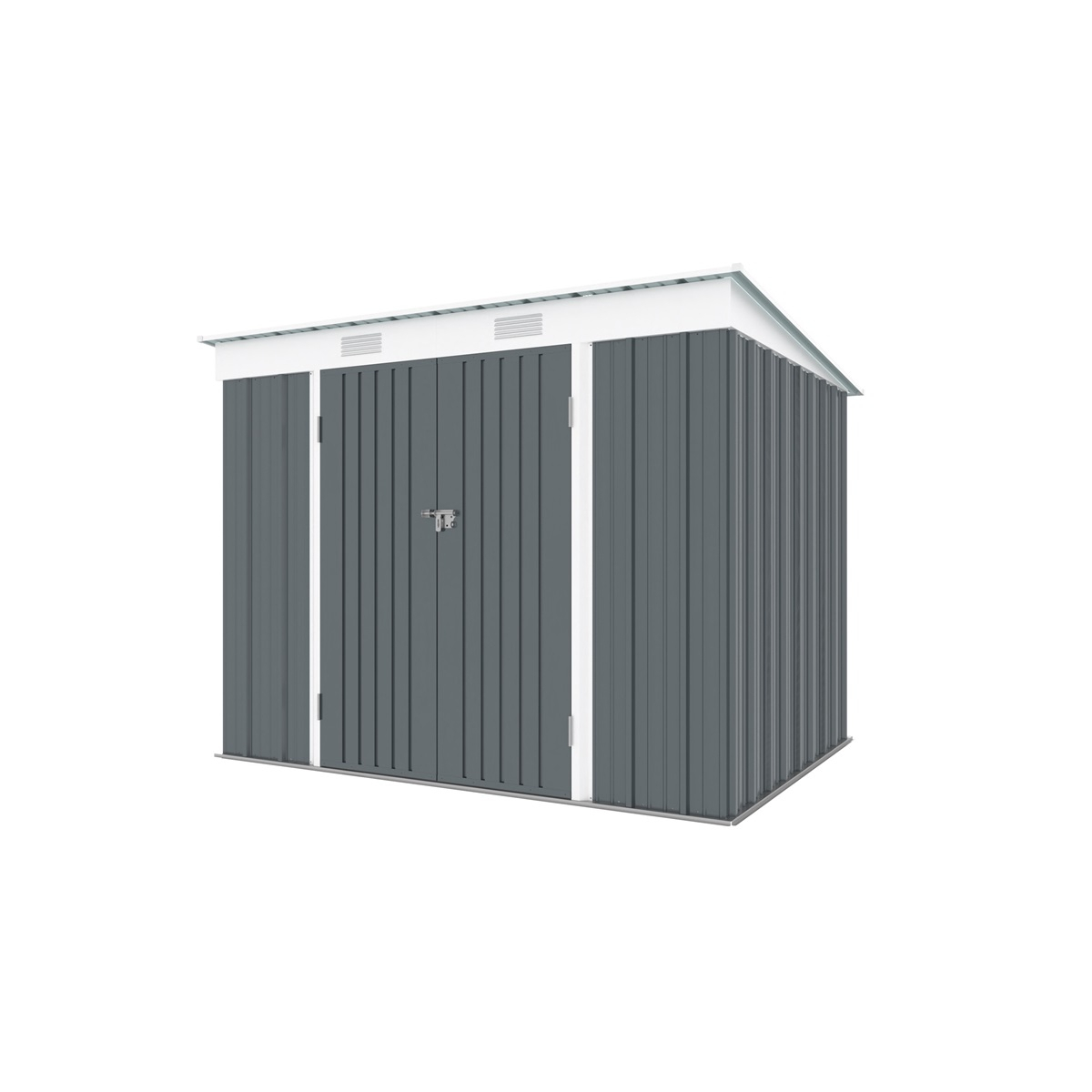Riwall PRO RMSP 6x8 Anthracite záhradný domček kovový 2,4 x 1,8 ms pultovou strechou antracit Náhľad
