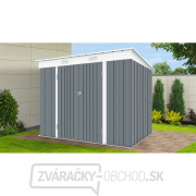 Riwall PRO RMSP 6x8 Anthracite záhradný domček kovový 2,4 x 1,8 ms pultovou strechou antracit Náhľad