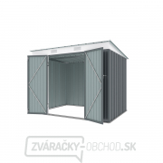 Riwall PRO RMSP 6x8 Anthracite záhradný domček kovový 2,4 x 1,8 ms pultovou strechou antracit Náhľad