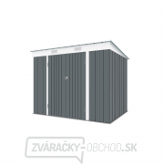 Riwall PRO RMSP 6x8 Anthracite záhradný domček kovový 2,4 x 1,8 ms pultovou strechou antracit náhled