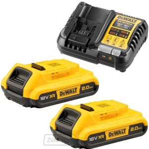 Súprava nabíjačky a akumulátorov DeWALT DCB1104D2, 2x 2,0 Ah Súprava nabíjačky a akumulátorov DeWALT DCB1104D2, 2x 2,0 Ah gallery main image