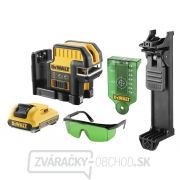 Aku krížový laser s olovnicou 10,8 V DeWALT DCE0822D1G gallery main image