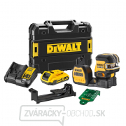 Aku zelený krížový laser s olovnicou 12/18 V DeWALT DCE822D1G18 gallery main image