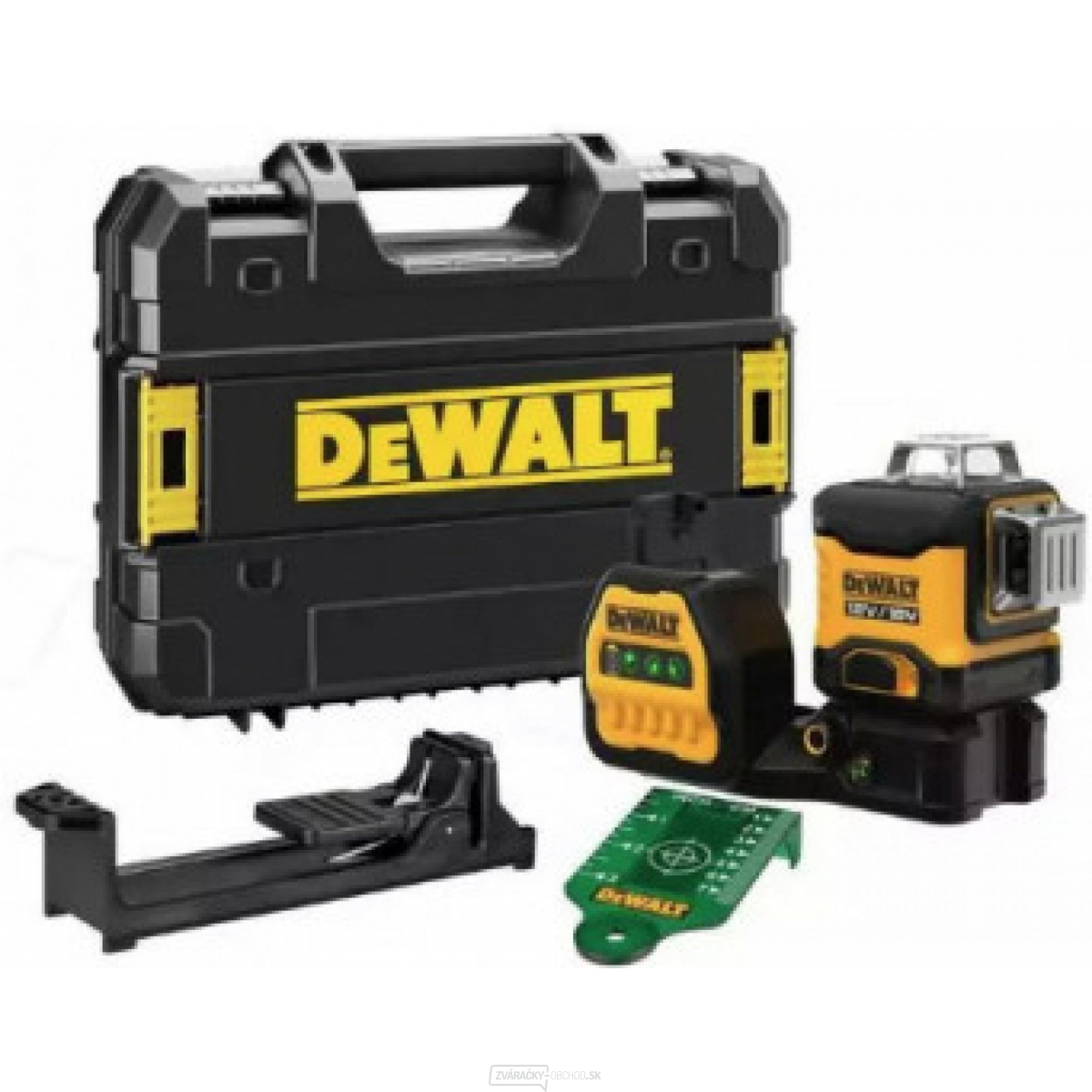 Aku zelený krížový laser s olovnicou 12/18 V DeWALT DCE088NG (bez aku a nabíjačky)
