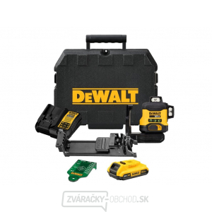 Aku zelený krížový laser 3x 360 ° 18 V DeWALT DCLE34031D1