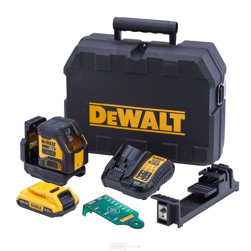 Aku zelený krížový laser 18 V DeWALT DCLE34021D1