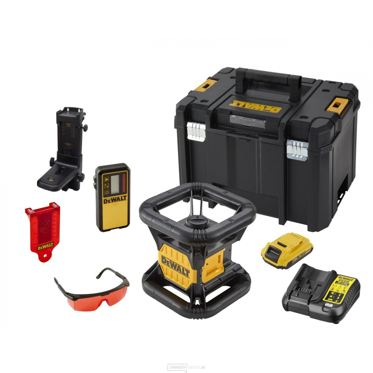 Aku rotačný laser 18 V DeWALT DCE074D1R