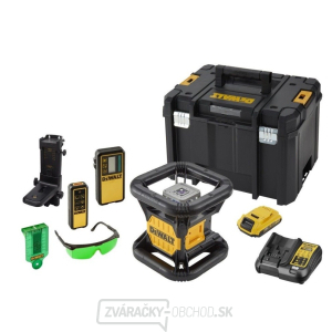 Aku rotačný zelený laser 18 V DeWALT DCE079D1G 2.0 Ah 