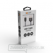 Solight USB-C kábel, USB 2.0 A konektor - USB-C 3.1 konektor, blister, 1m Náhľad