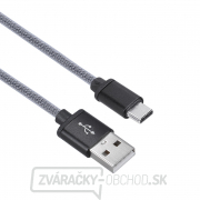Solight USB-C kábel, USB 2.0 A konektor - USB-C 3.1 konektor, blister, 1m gallery main image