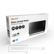 Solight teplovzdušný konvektor sklokeramický 2000W, WiFi, LCD, nastaviteľný termostat, časovač Náhľad