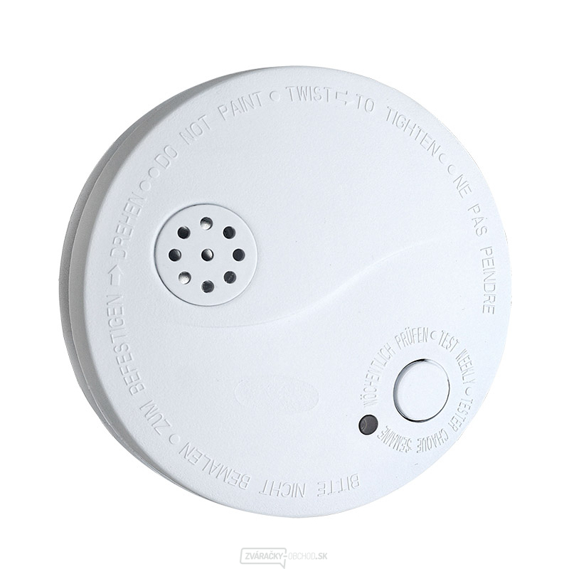 Solight detektor dymu + alarm, 85dB, biely + 9V batéria