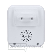 Solight bezdrôtový zvonček bezbatériový, do zásuvky, 150m, biely, learning code Náhľad