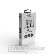 Solight USB-C kábel s displejom, USB-C konektor - USB-C konektor, 100W, 1m náhled
