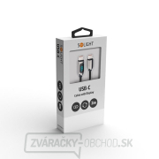 Solight USB-C kábel s displejom, USB-C konektor - USB-C konektor, 100W, 2m náhled