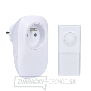 Solight bezdrôtový zvonček s elektrickou zásuvkou, do zásuvky, 250m, biely, learning code Solight bezdrôtový zvonček s elektrickou zásuvkou, do zásuvky, 250m, biely, learning code gallery main image