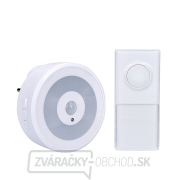 Solight bezdrôtový zvonček s nočným svetielkom na senzor pohybu, do zásuvky, 250m, biely, learning code Solight bezdrôtový zvonček s nočným svetielkom na senzor pohybu, do zásuvky, 250m, biely, learning code gallery main image